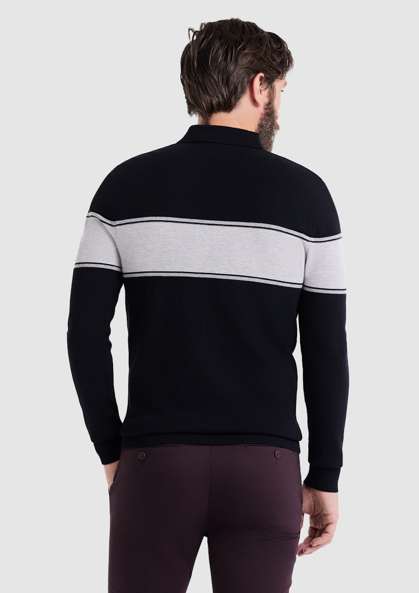 Rival Zip Neck Knit