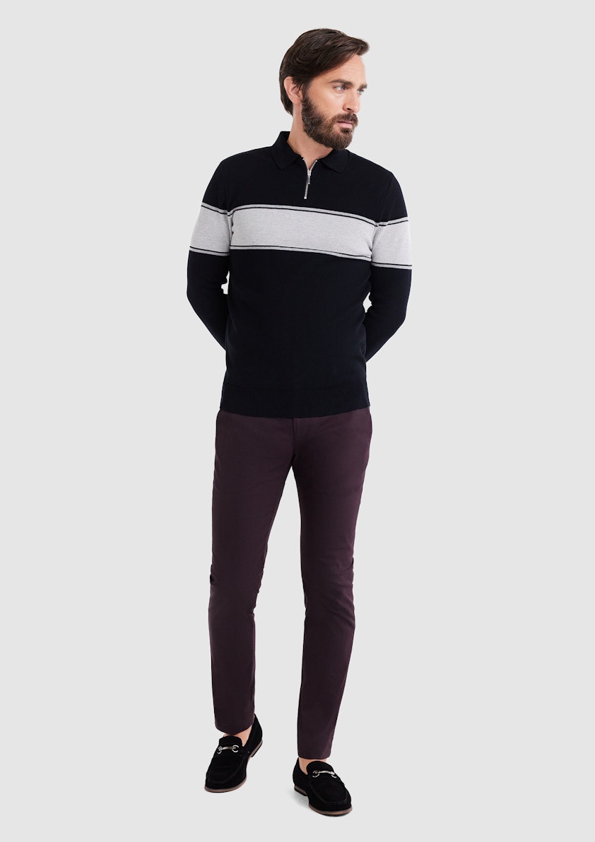 Rival Zip Neck Knit