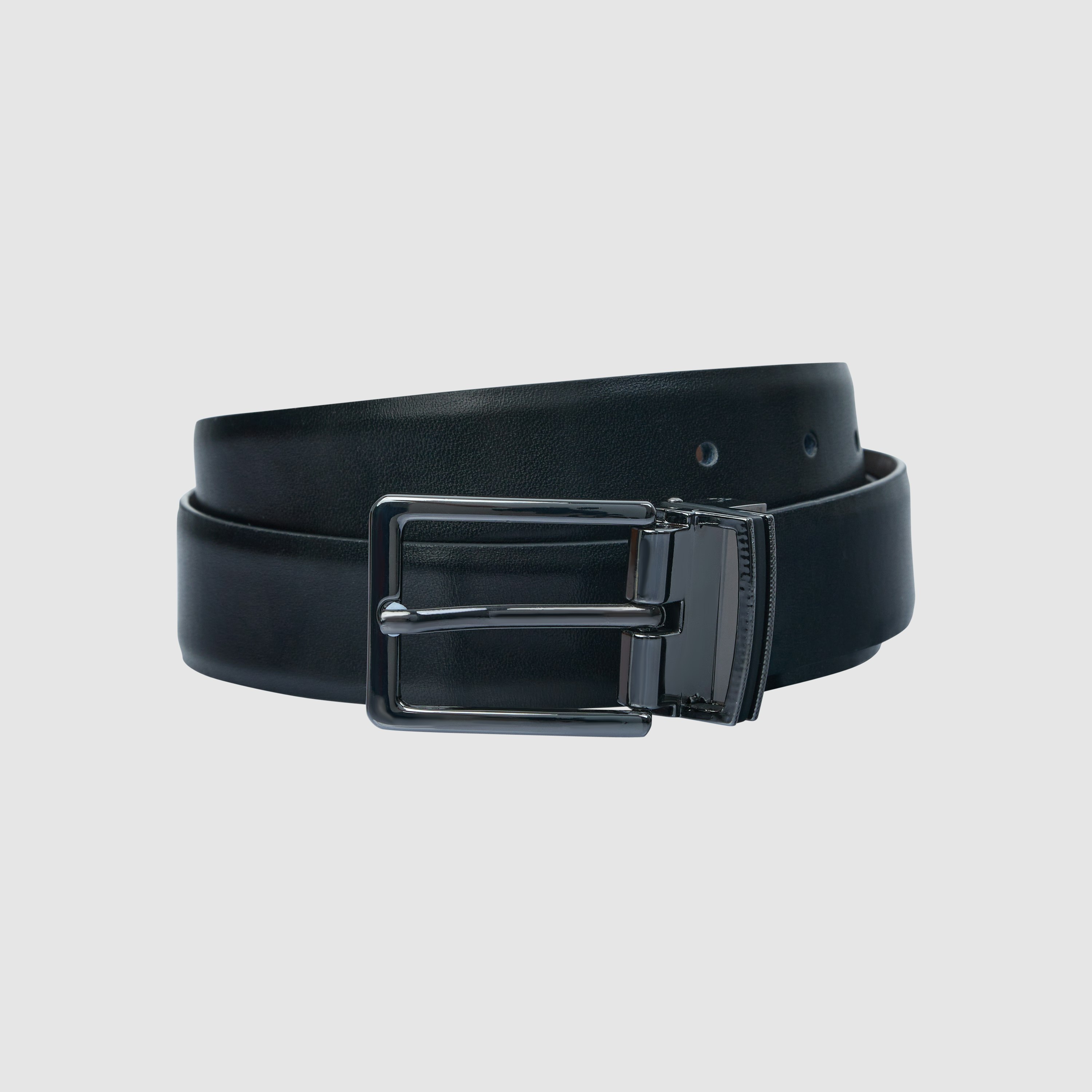 Black Brown King Reversible Prong Belt | Men's Accessories | Tarocash AU