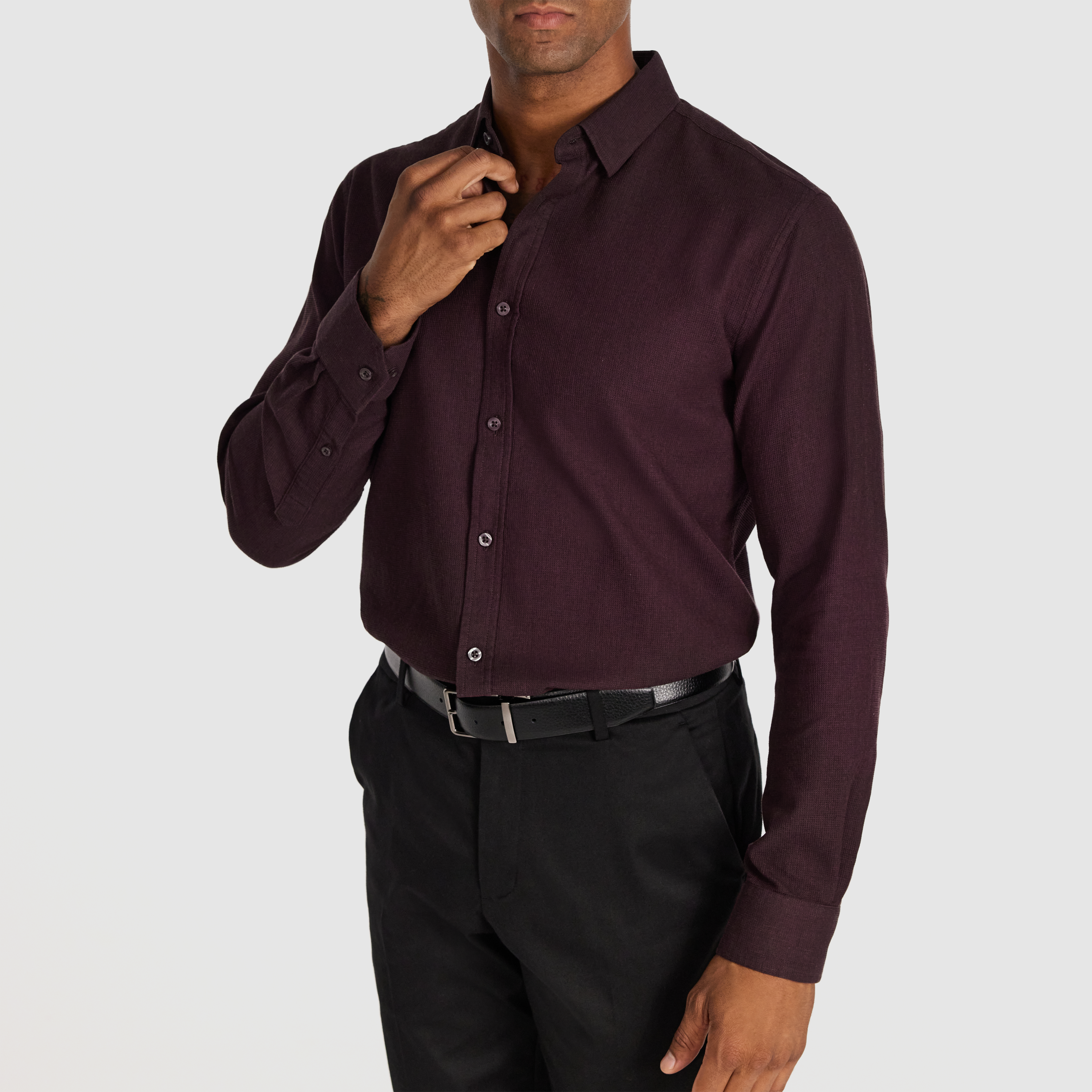 Burgundy Barrett Textured Shirt