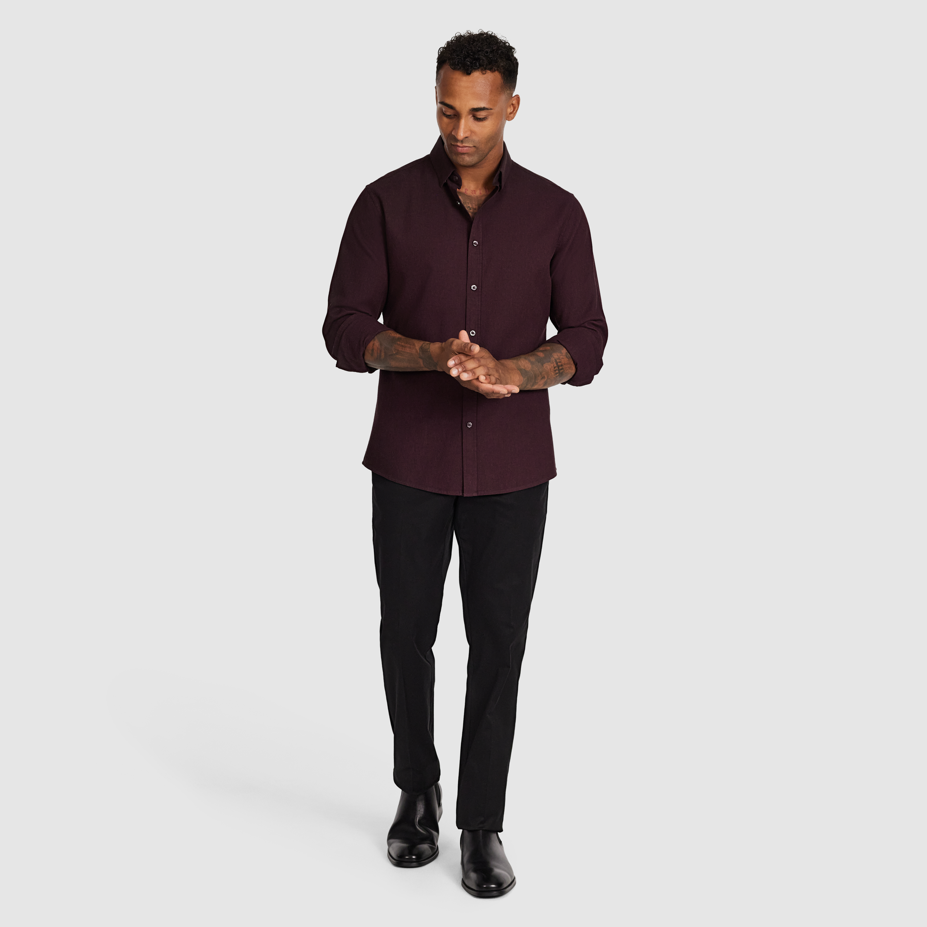 Burgundy Barrett Textured Shirt