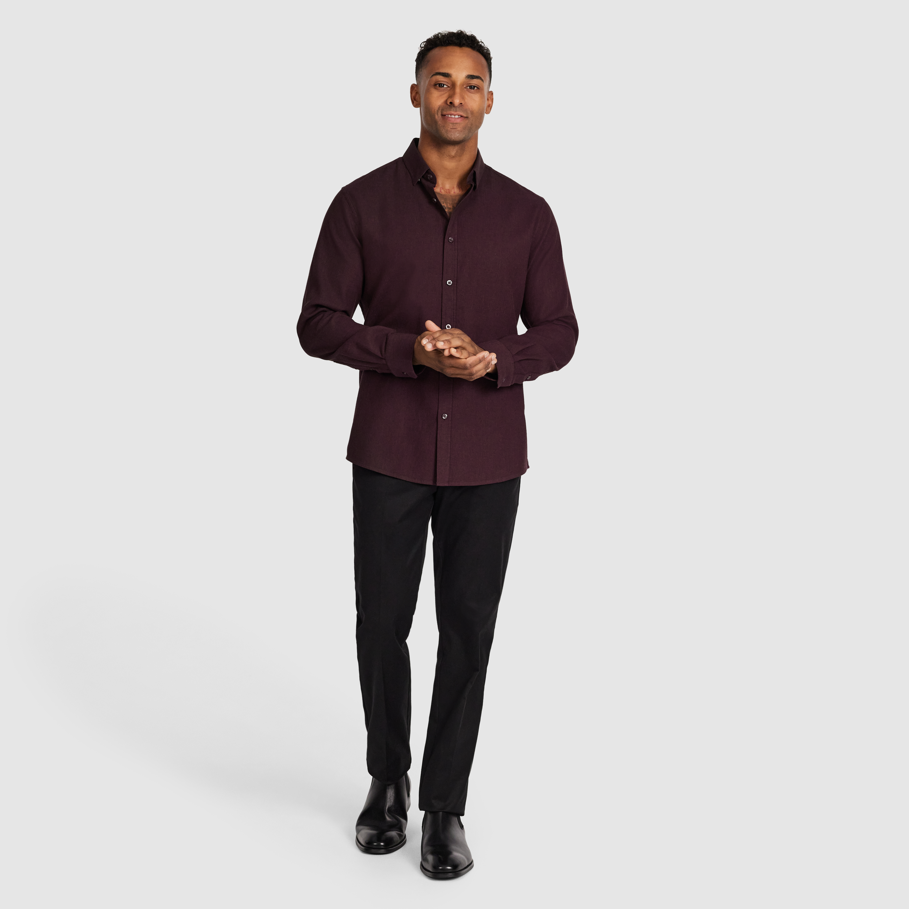 Burgundy Barrett Textured Shirt