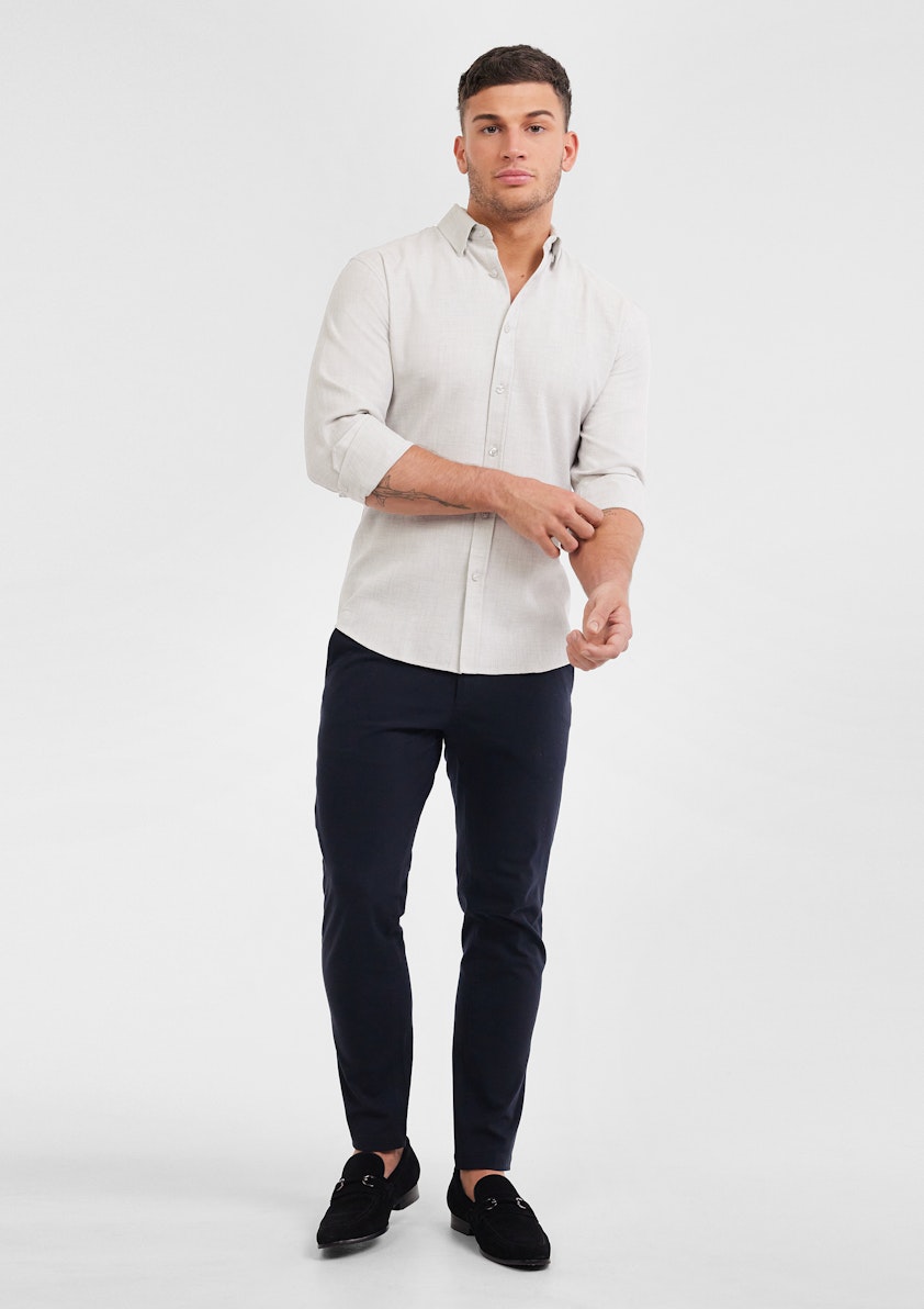 Silver Barrett Textured Shirt