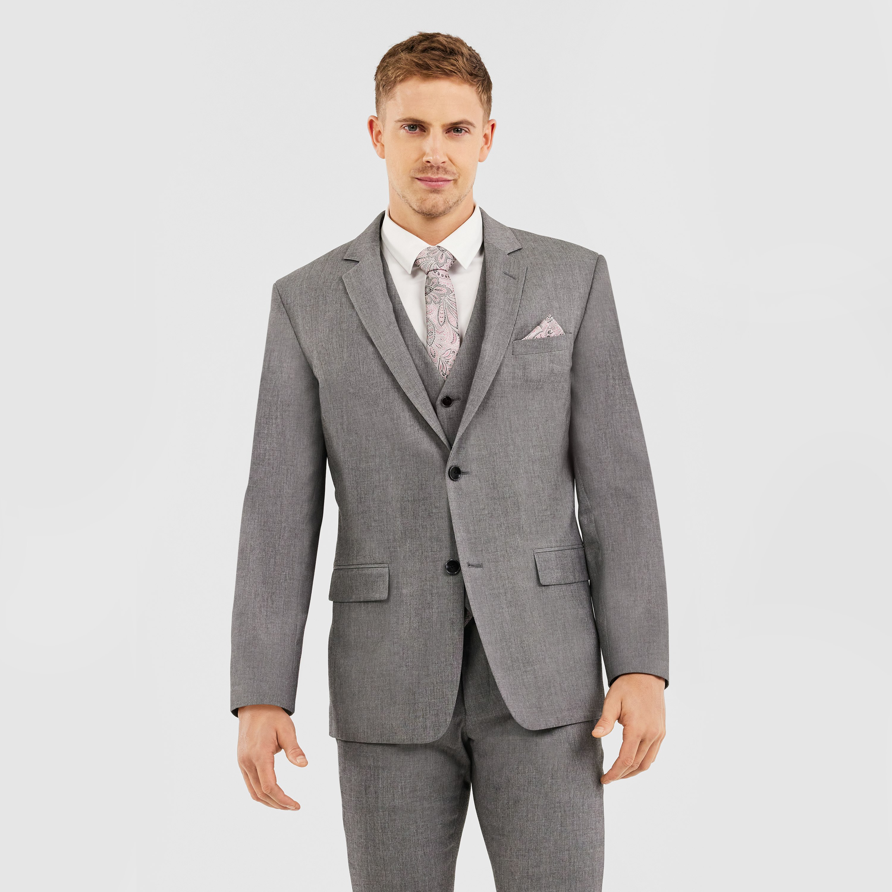 Mid Grey Ruben Suit Jacket | Men's Tops | Tarocash AU