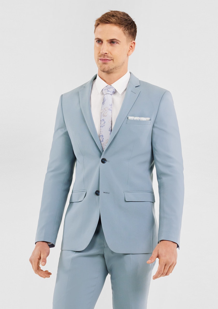 Baby blue sales tuxedo jacket