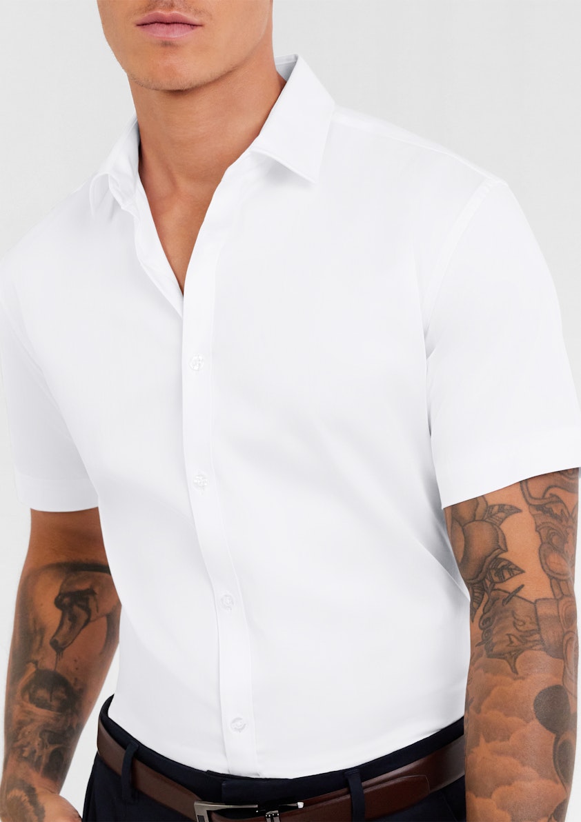 White Jaise Premium Stretch Shirt