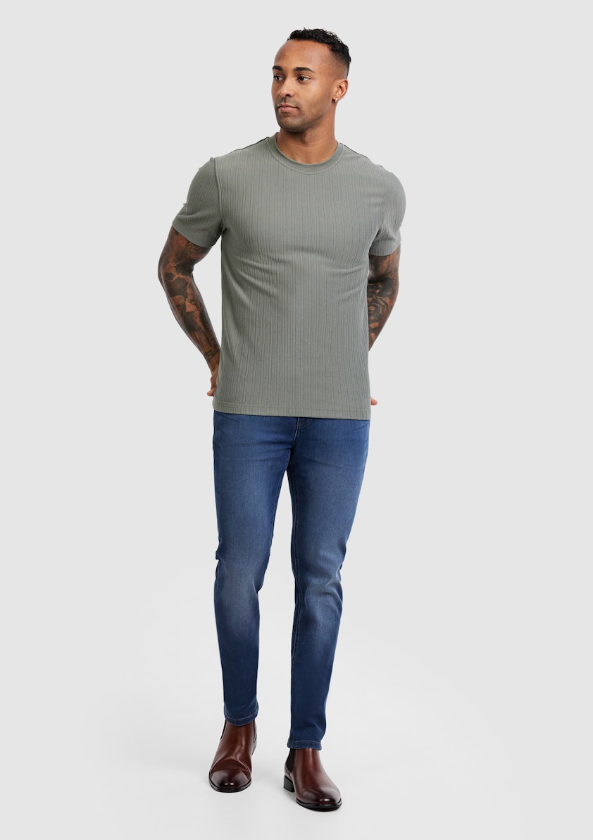 Anston Rib Crew T Shirt