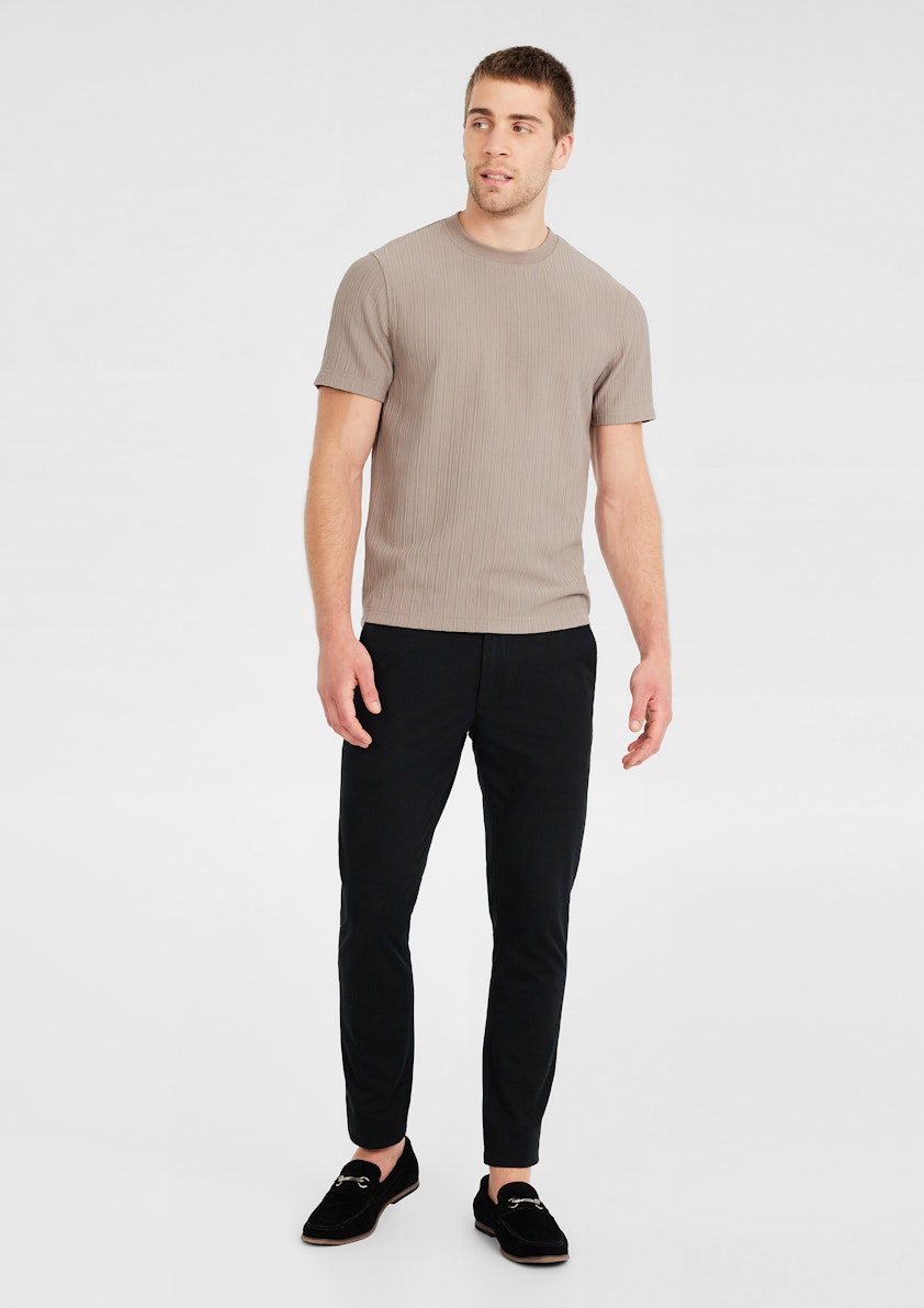 Latte Anston Rib Crew T Shirt