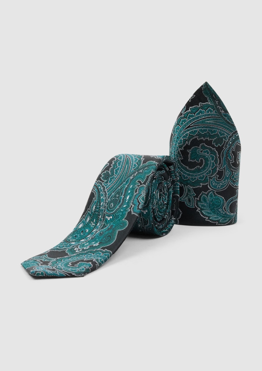 Emerald Ayrfield Paisley Silk Tie