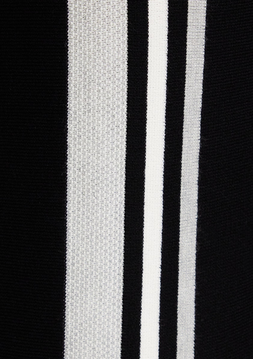 Shelby Stripe Zip Neck Knit