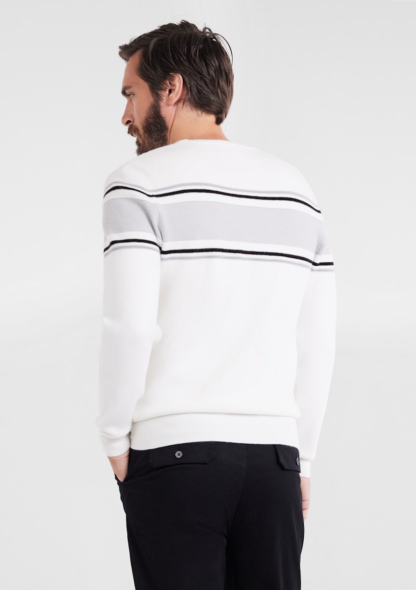 Winter White Rafa Textured Knit