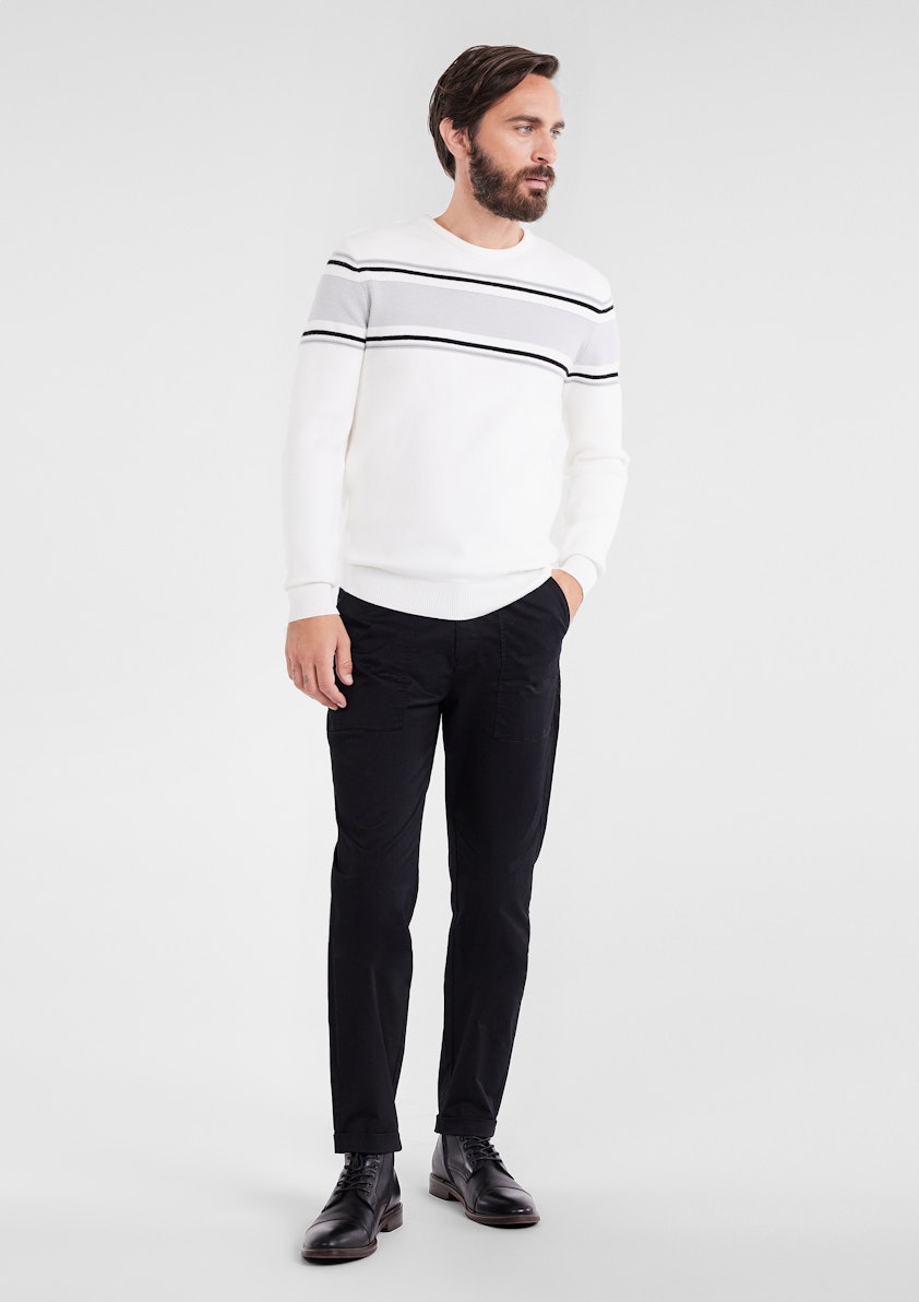 Winter White Rafa Textured Knit