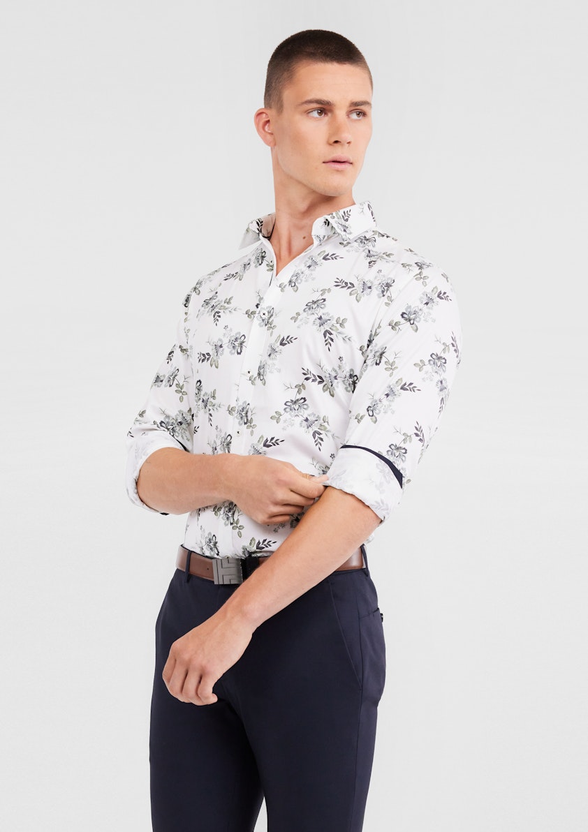 White Apollo Floral Shirt