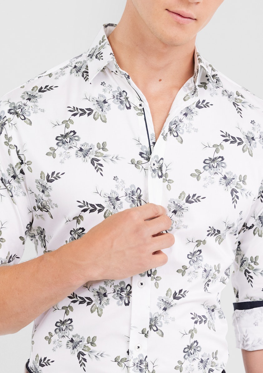 White Apollo Floral Shirt