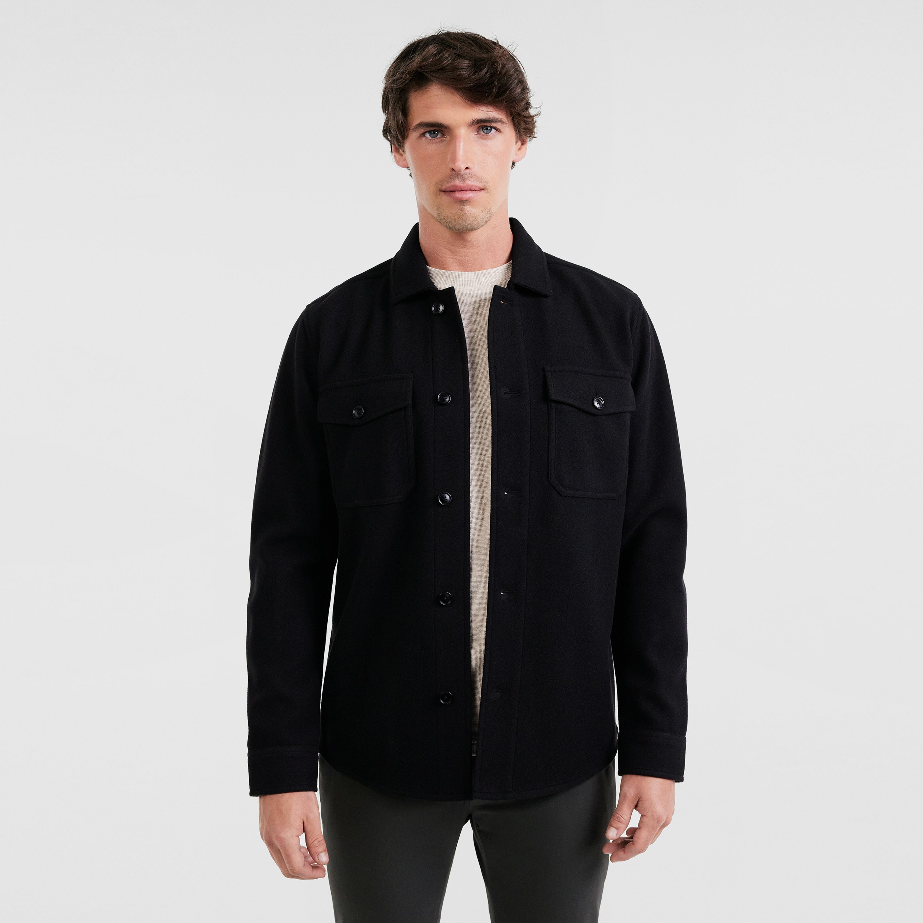 Black Altitude Shacket | Men's Tops | Tarocash AU