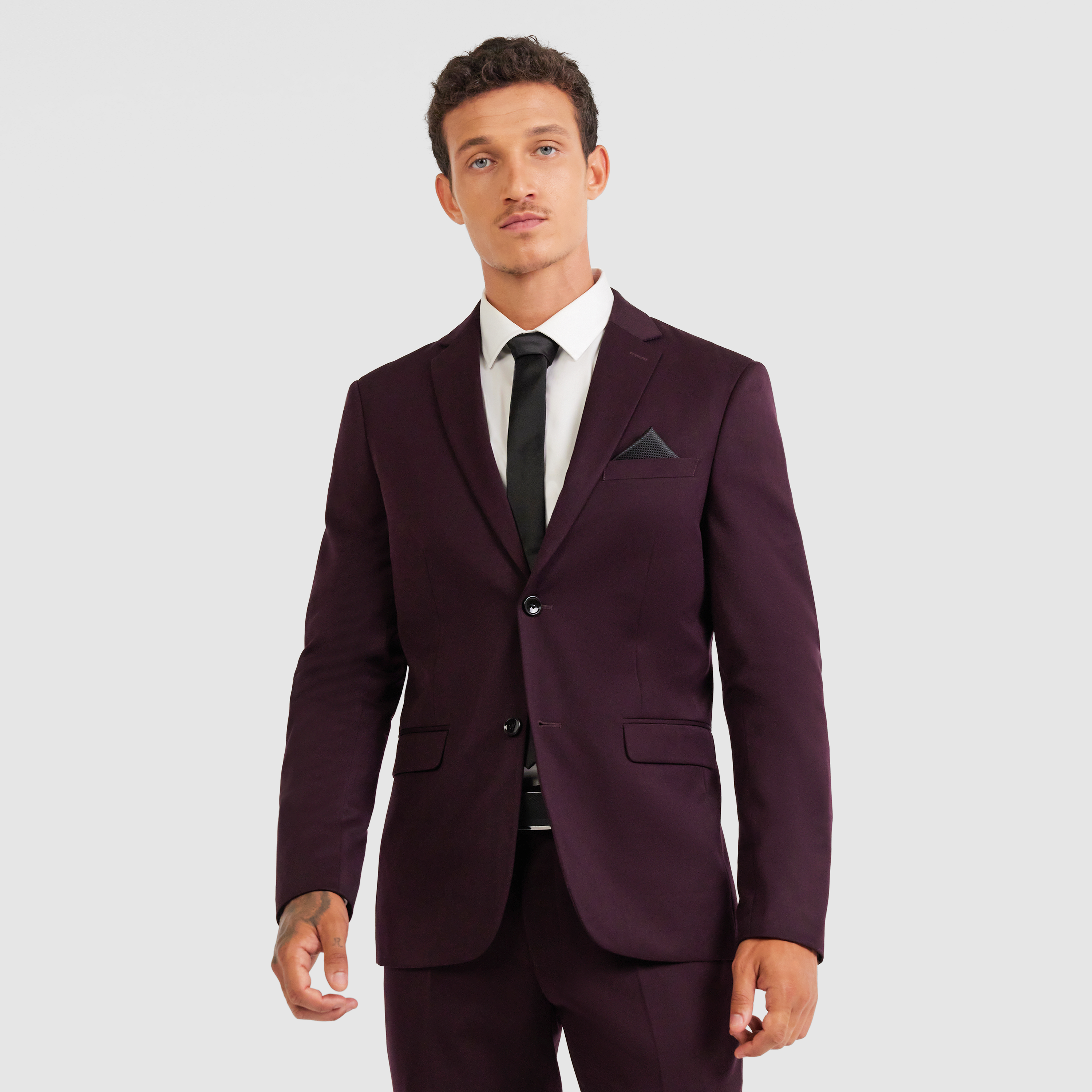 Purple Jameson Skinny Suit Jacket Men's Tops Tarocash AU