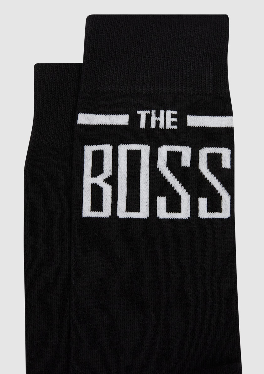 Black The Boss Sock