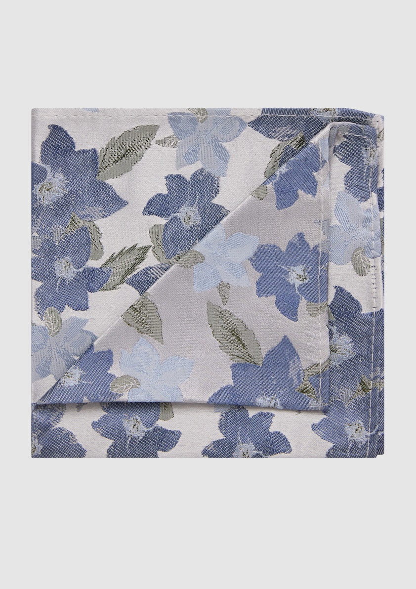 Light Blue Cohen Silk Pocket Square