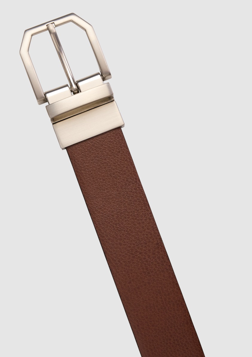 Tan/Black Callen Reversible Prong Belt