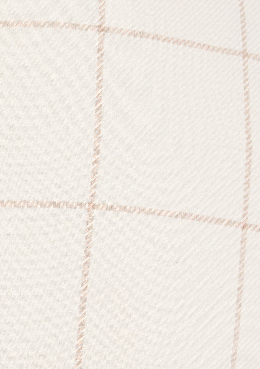 Natural Mansel Check Linen Blazer