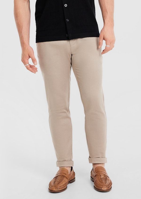 Lucca Slim Stretch Linen Pant