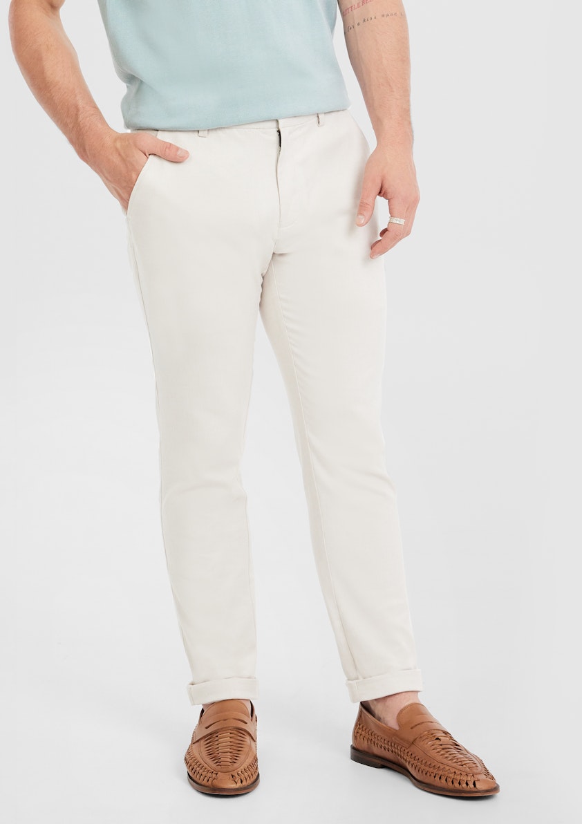 Lucca Slim Stretch Linen Pant