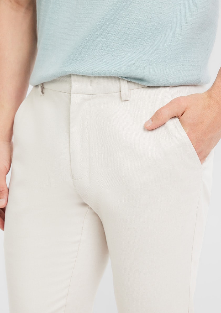 Lucca Slim Stretch Linen Pant
