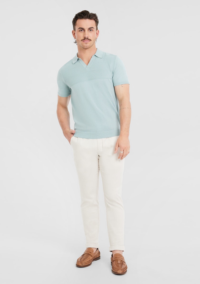 Lucca Slim Stretch Linen Pant
