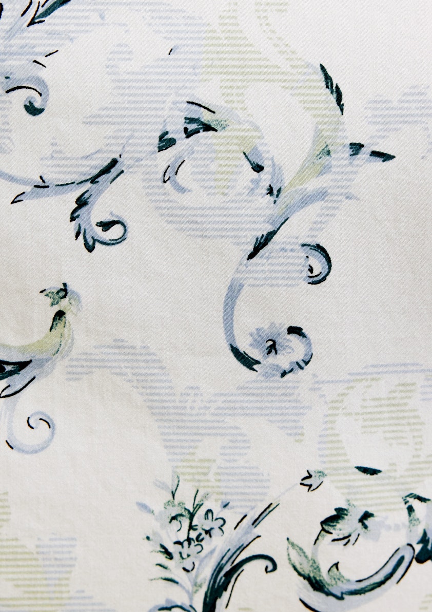 White Lucien Paisley Shirt