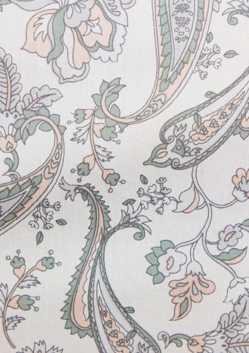 White Bassing Paisley Shirt