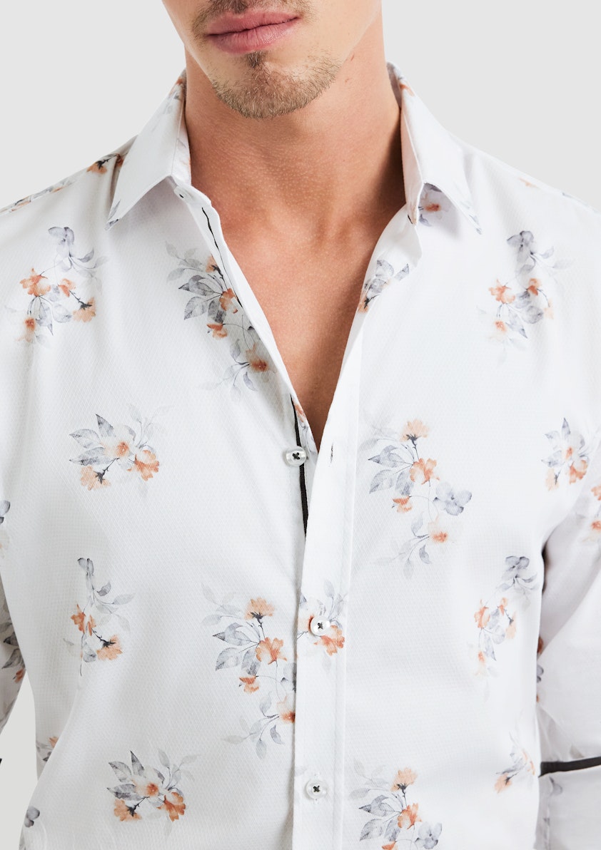 Becken Slim Floral Shirt