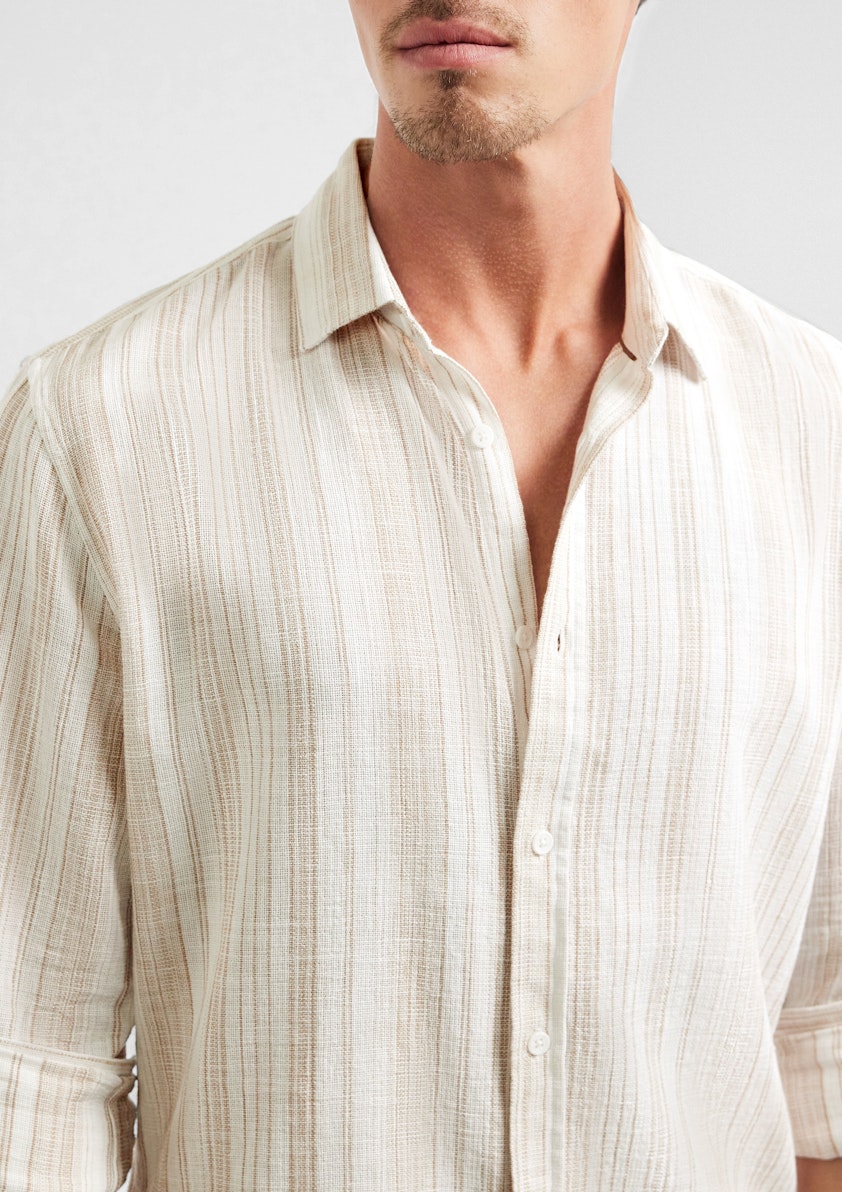 Hampton Textured Stripe Shirt