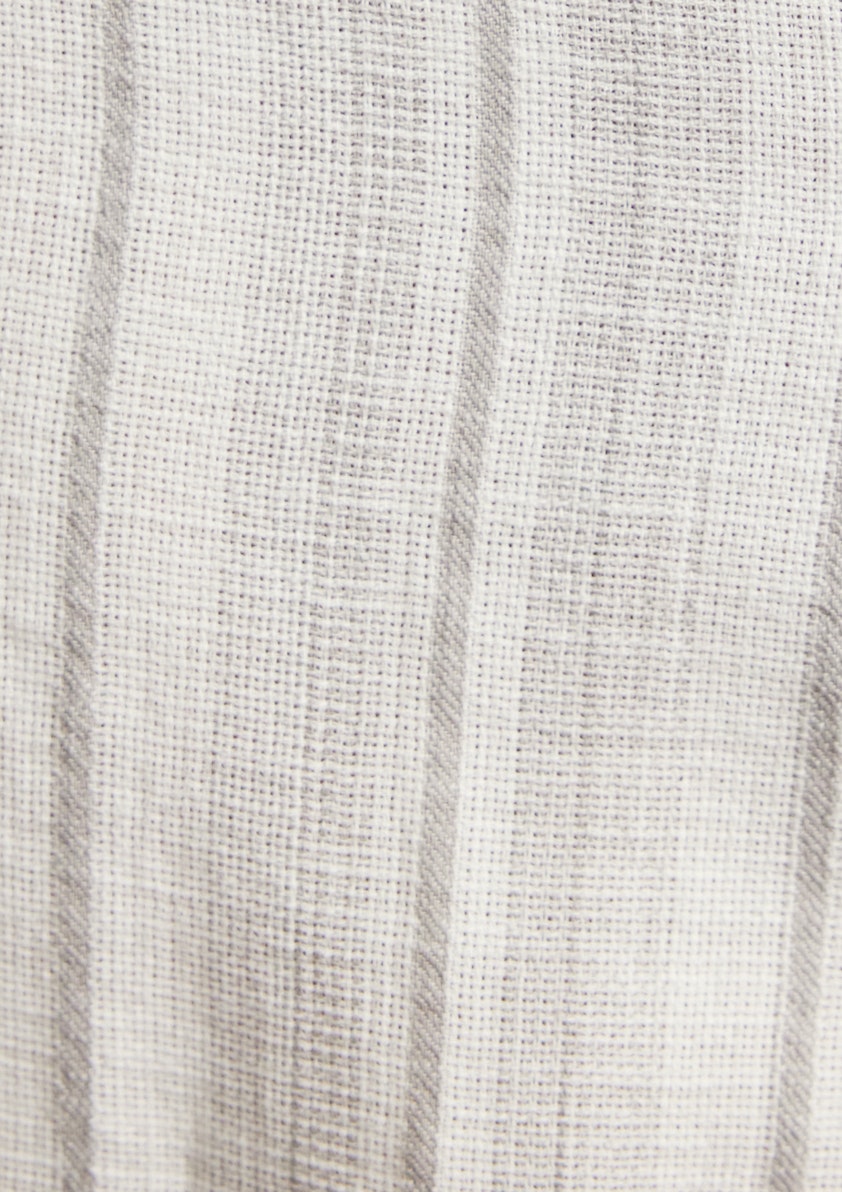White Maine Textured Stripe Shirt