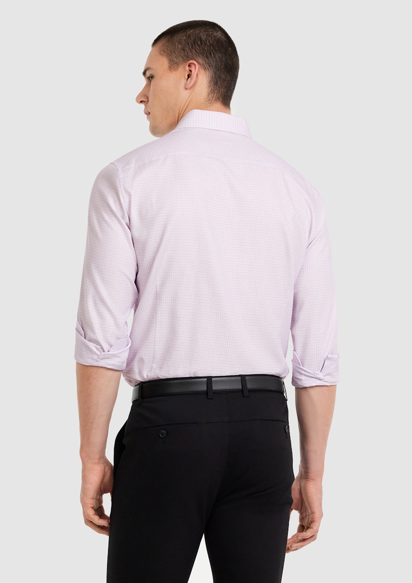 Lilac Ricky Textured Check Shirt