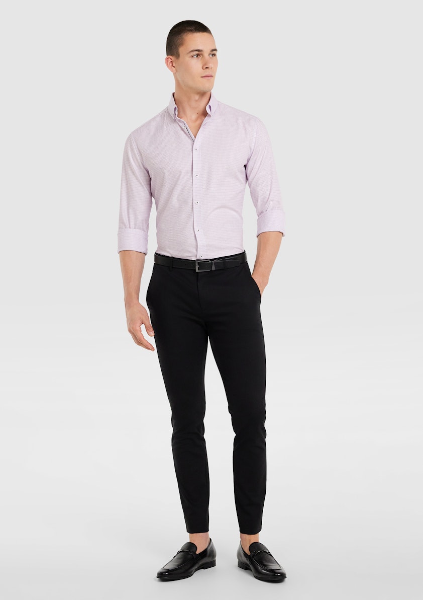 Lilac Ricky Textured Check Shirt