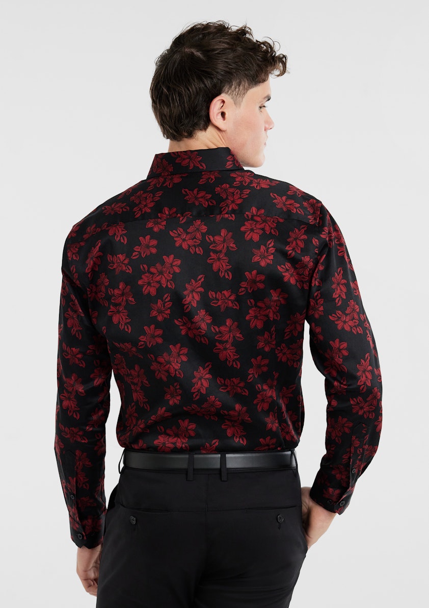 Vino Slim Stretch Floral Shirt