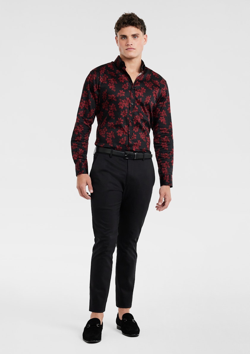 Vino Slim Stretch Floral Shirt