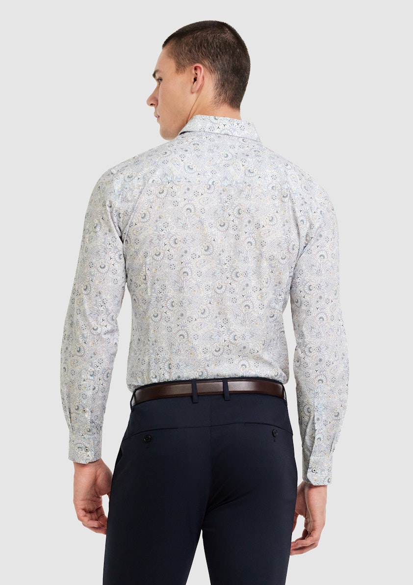 Ari Stretch Slim Paisley Shirt
