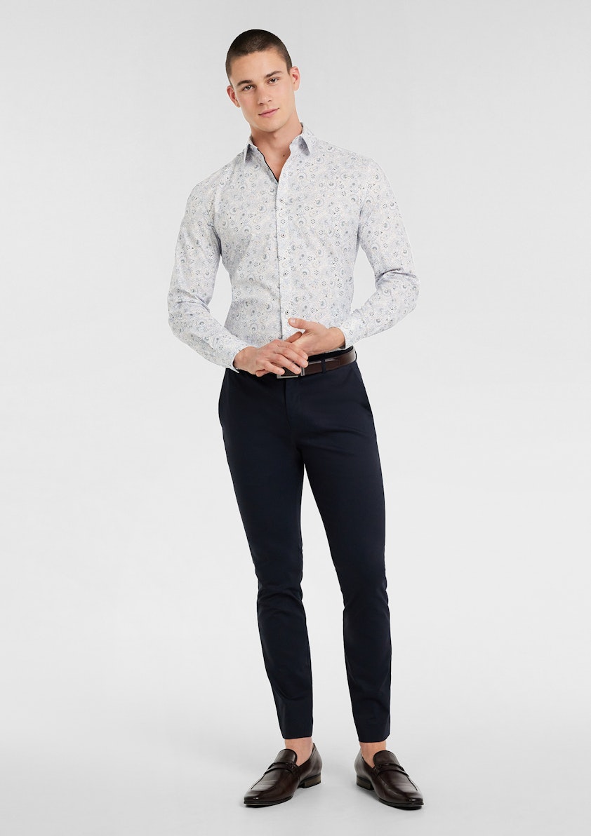 Ari Stretch Slim Paisley Shirt