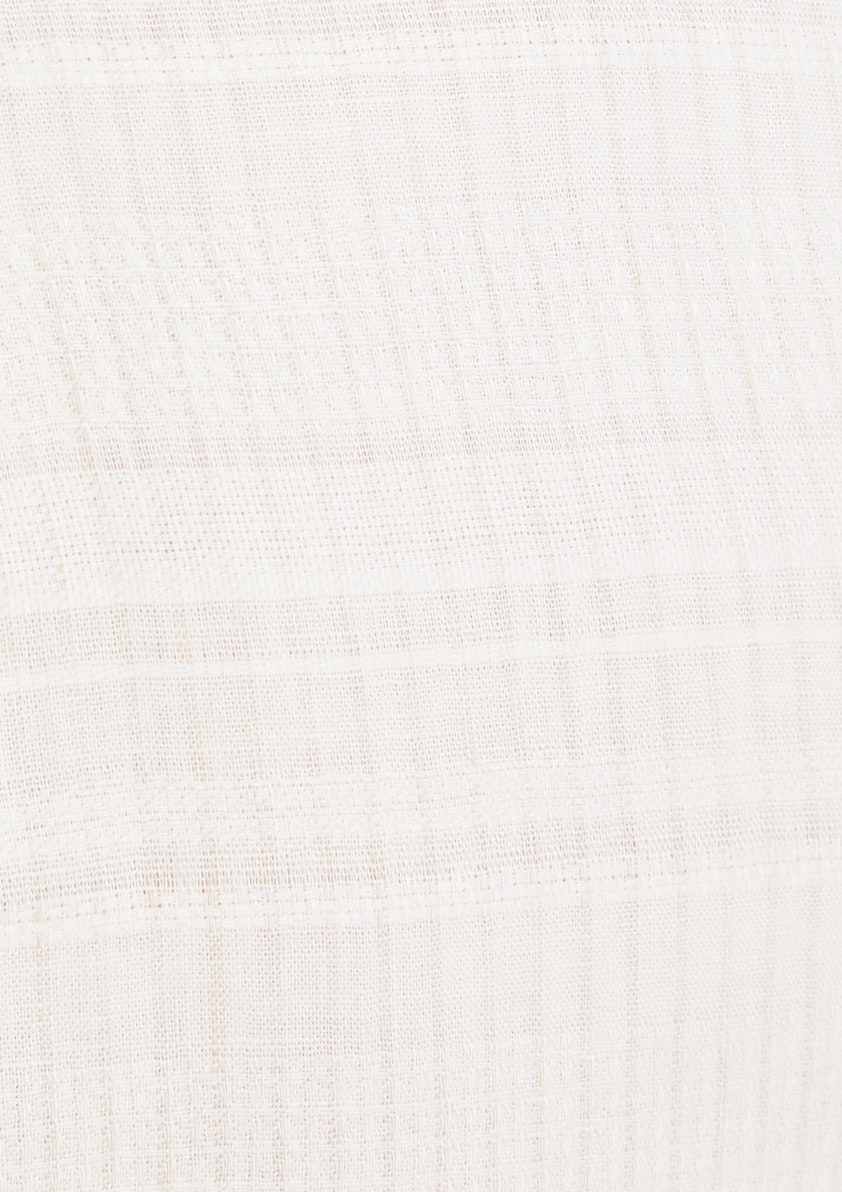 Ivory Ibiza Linen Stripe Shirt