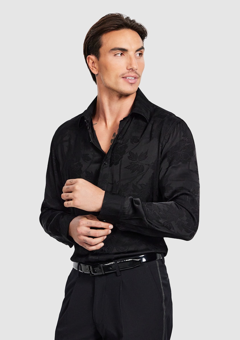 Black Nikoli Viscose Shirt