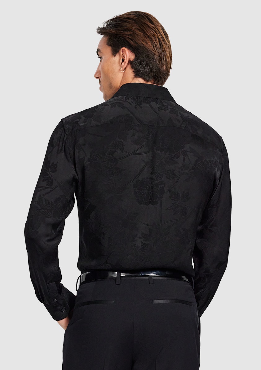 Black Nikoli Viscose Shirt