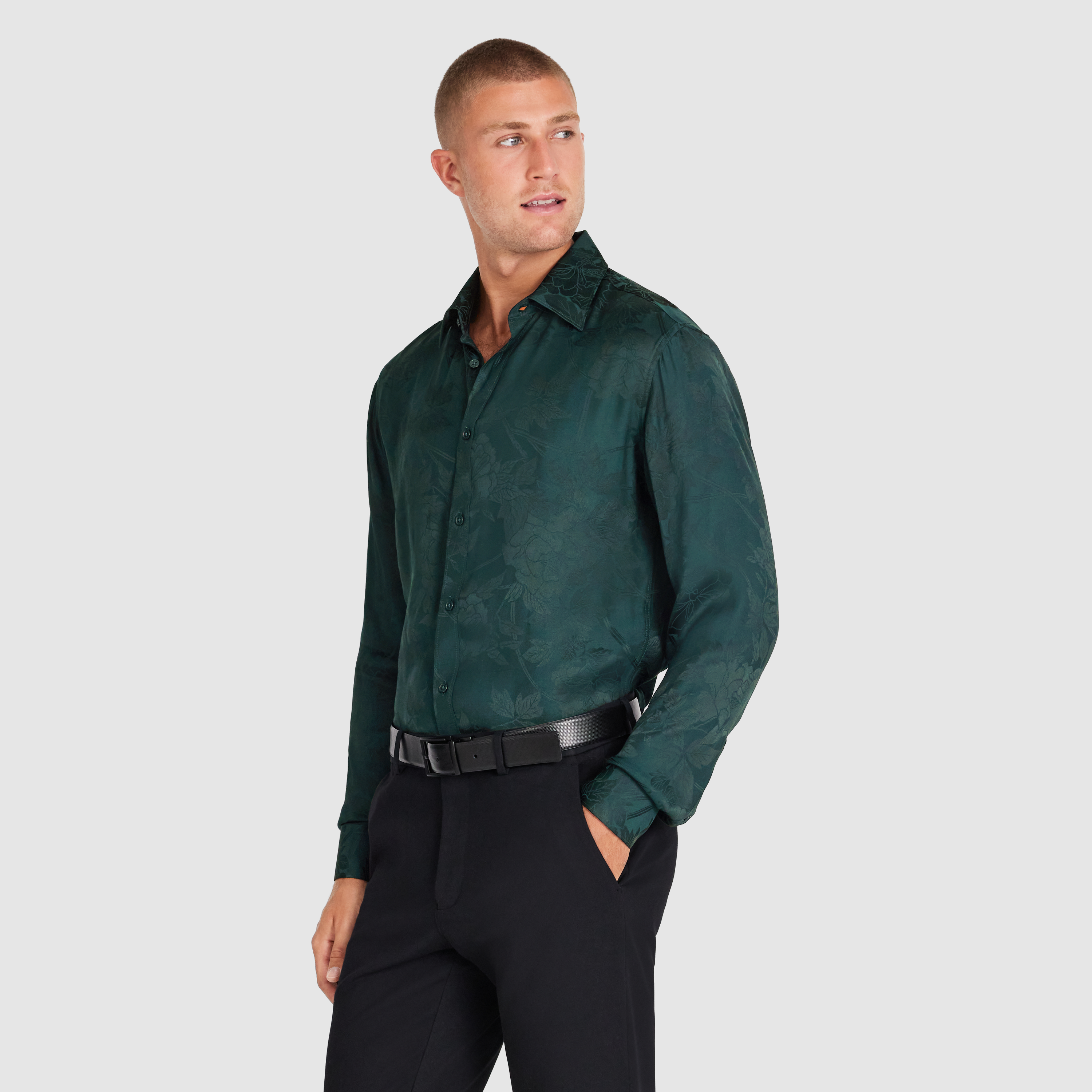 Green Nikoli Viscose Shirt