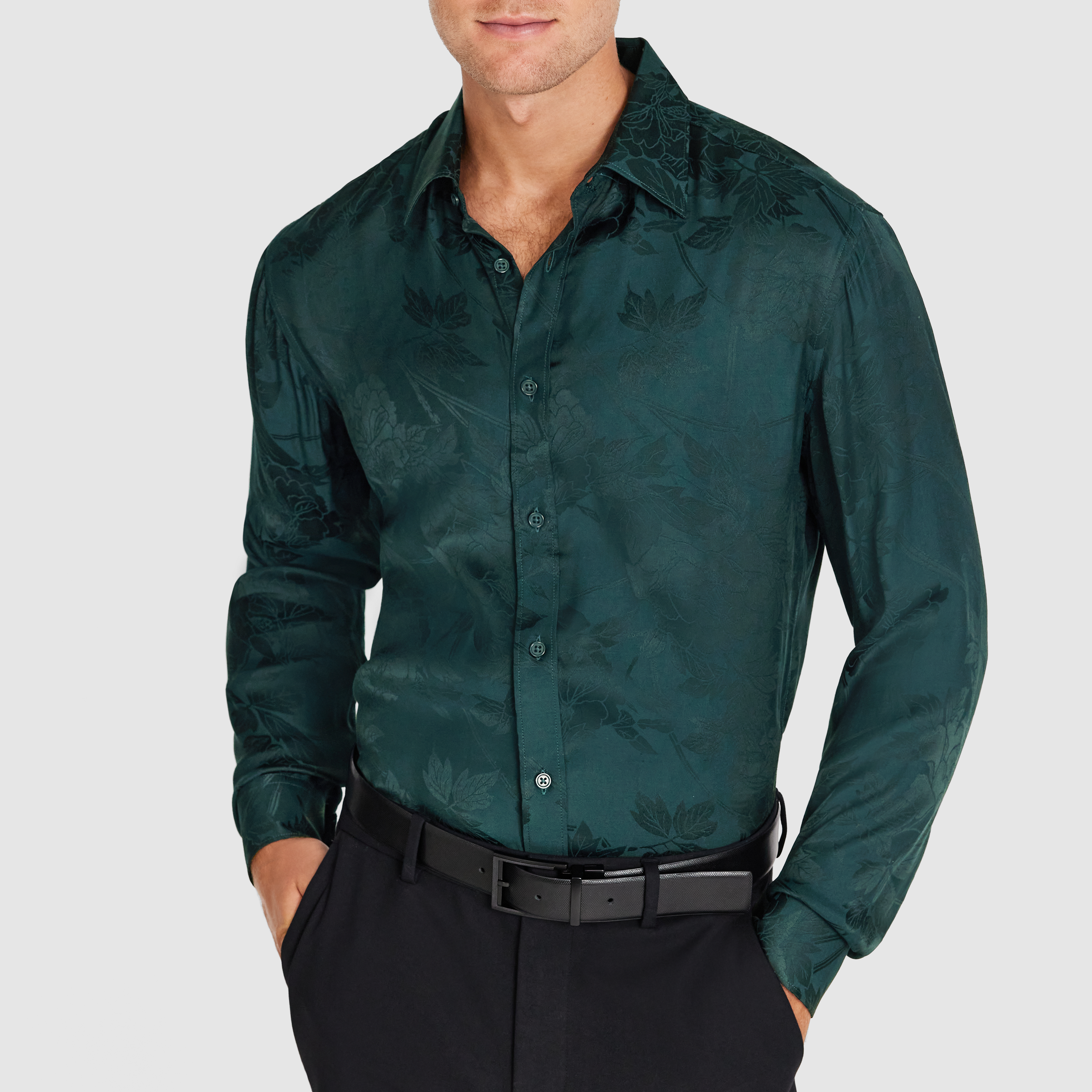 Green Nikoli Viscose Shirt