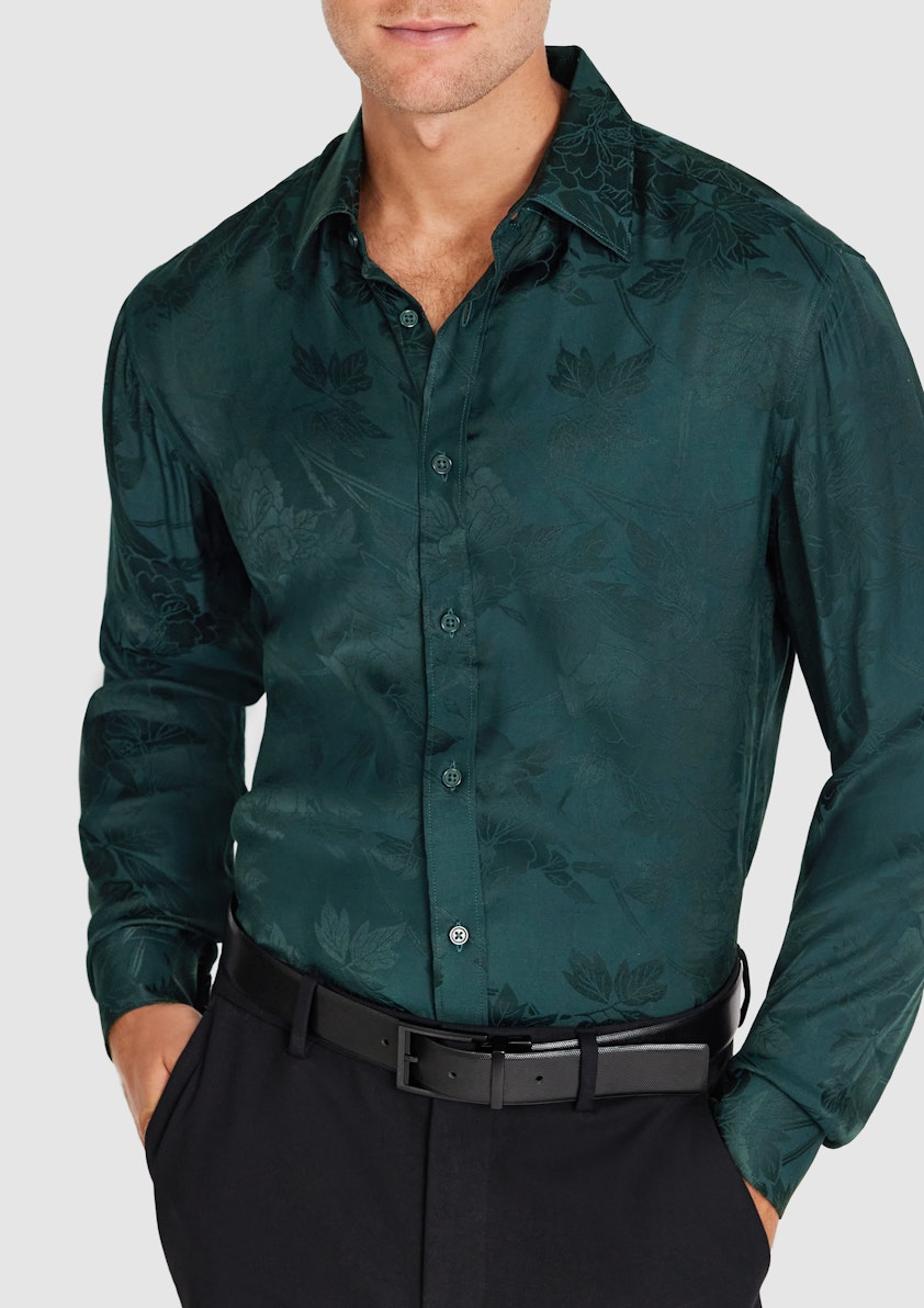 Green Nikoli Viscose Shirt