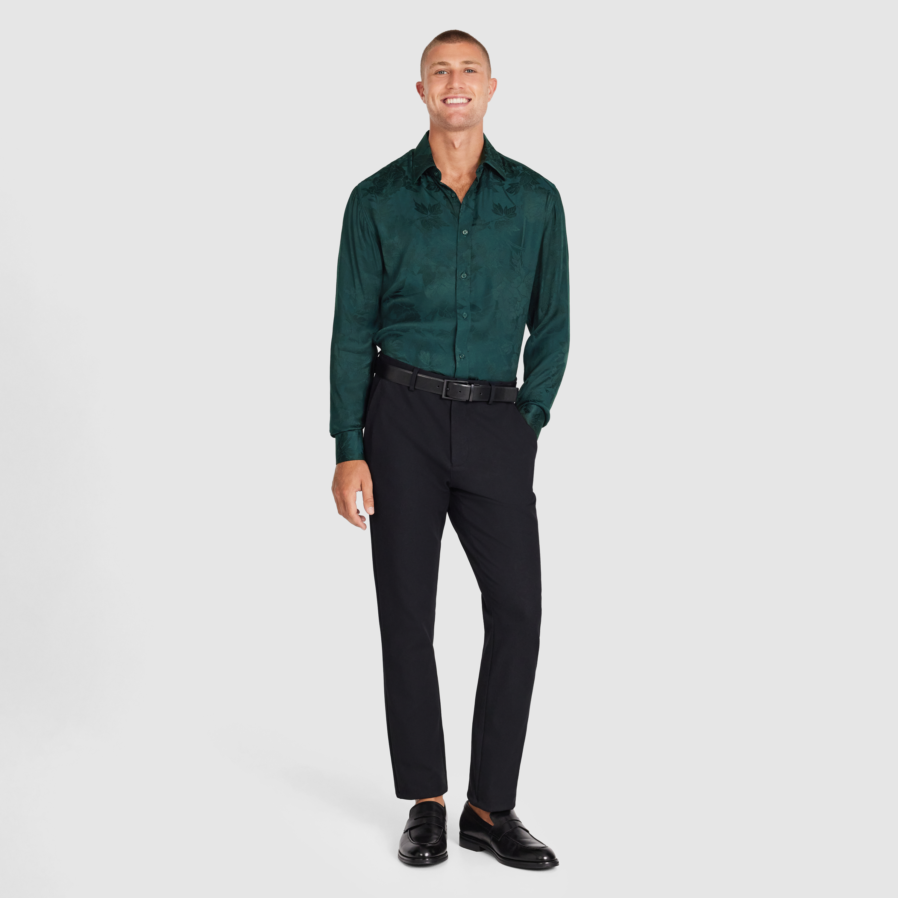 Green Nikoli Viscose Shirt