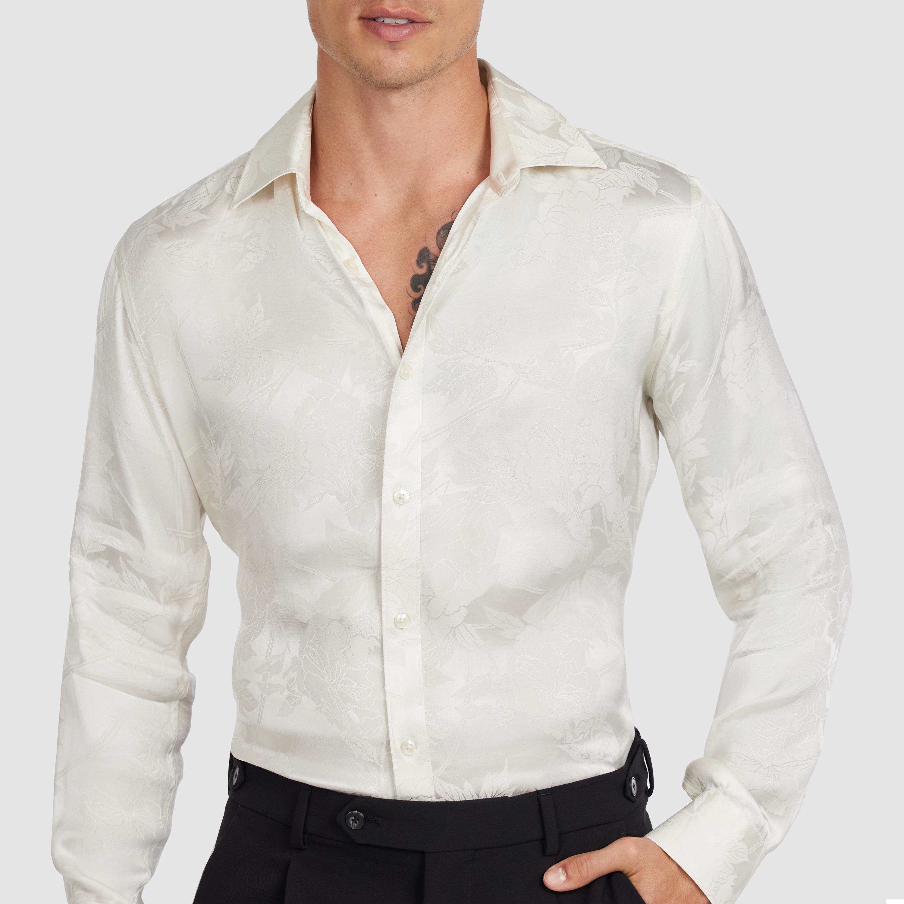 Ivory Nikoli Viscose Shirt