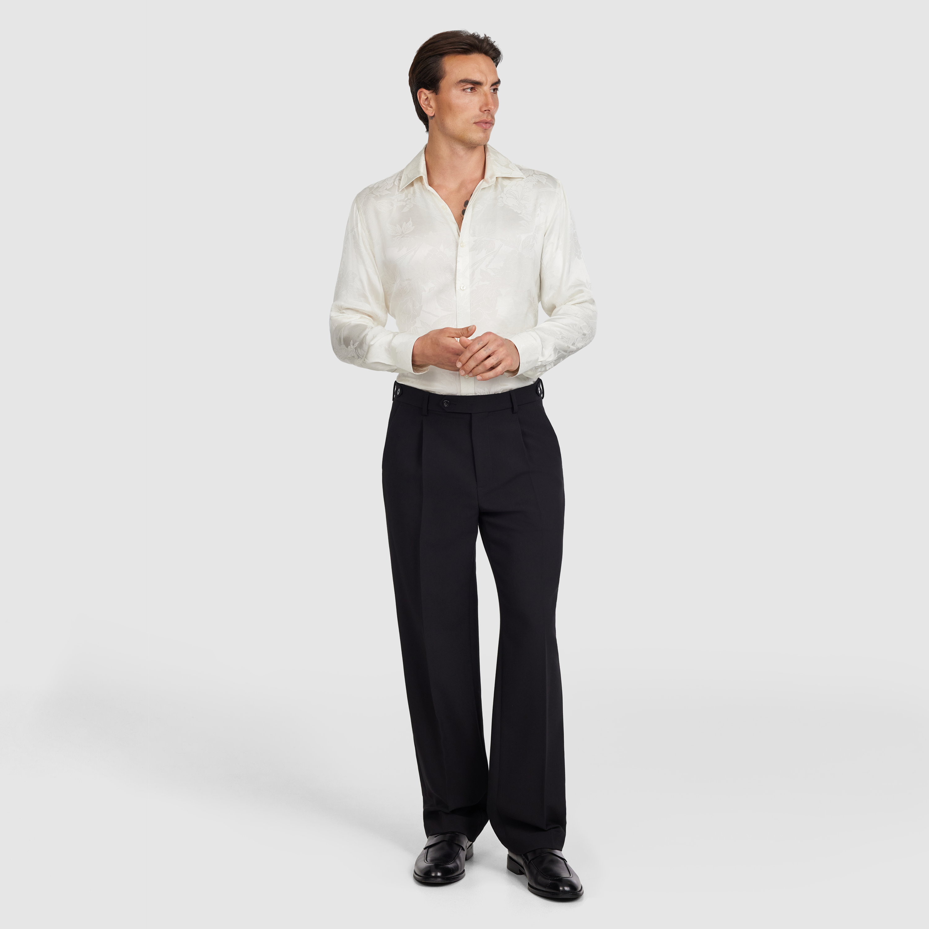 Ivory Nikoli Viscose Shirt