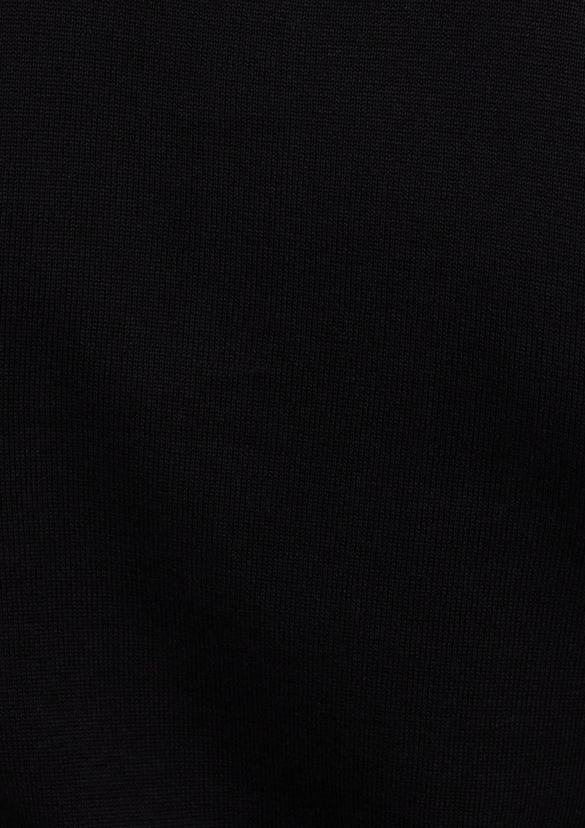 Black Canning Stripe Knit Polo