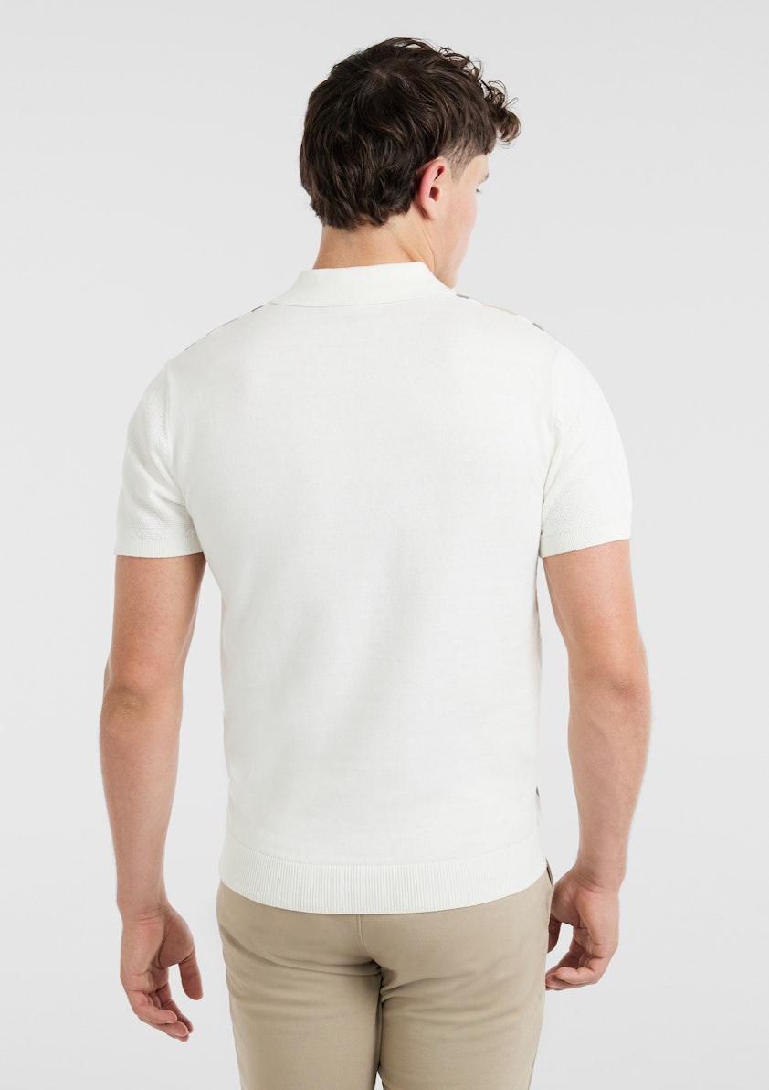 Dane Stripe Knit Polo